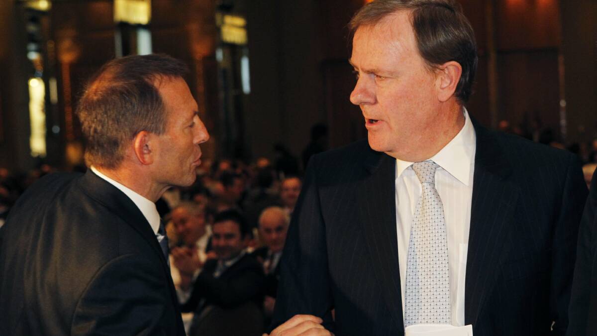 WHO'S ON FIRST: Tony Abbott and Peter Costello are one of several great name combinations in Australian politics.