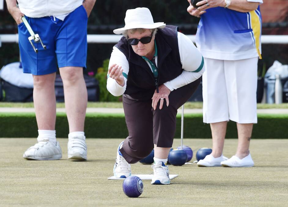 TOUGH SEASON: Castlemaine's Pam Fraser. The Maine's only win so far was against Inglewood by 19 shots in round six. Picture: DARREN HOWE