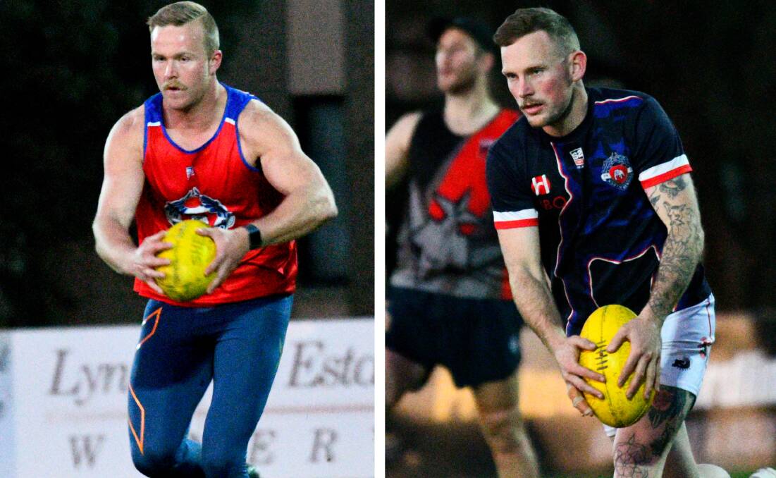 INCLUSIONS: Darcy Richards and Ben Knight both return to North Bendigo's HDFNL grand final side to take on Colbinabbin on Saturday at Huntly. Pictures: NONI HYETT