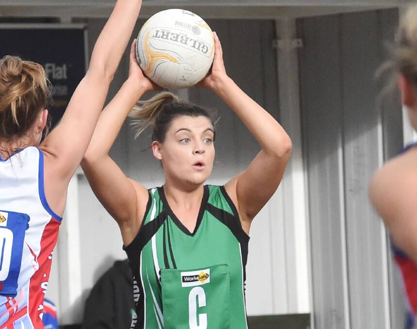 KEY PLAYER: Kangaroo Flat captain Chelsea Sartori made her return to the court from an ankle injury in last week's 28-goal win over South Bendigo.