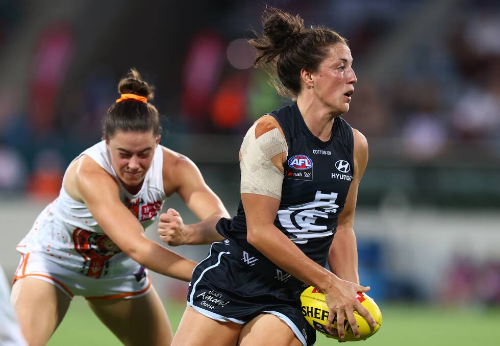 REWARD: Carlton captain Kerryn Harrington is an AFLW All-Australian for the third time. Picture: GETTY IMAGES