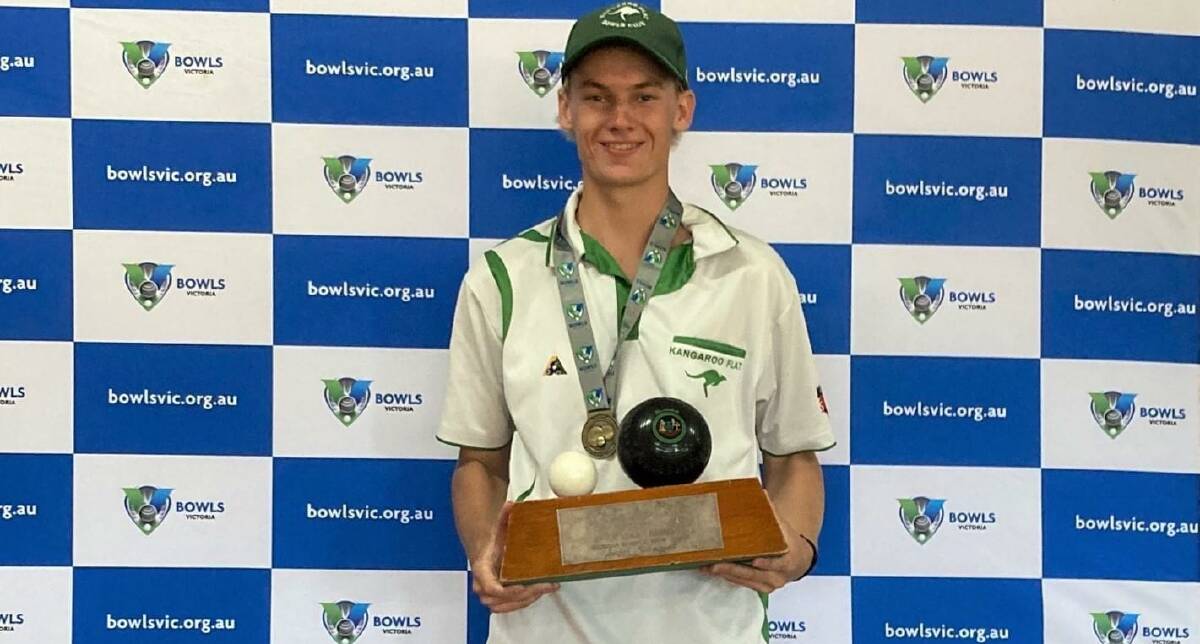 YOUNG GUN ON THE RISE: Kangaroo Flat lawn bowler Cameron Keenan. Picture: BOWLS VICTORIA