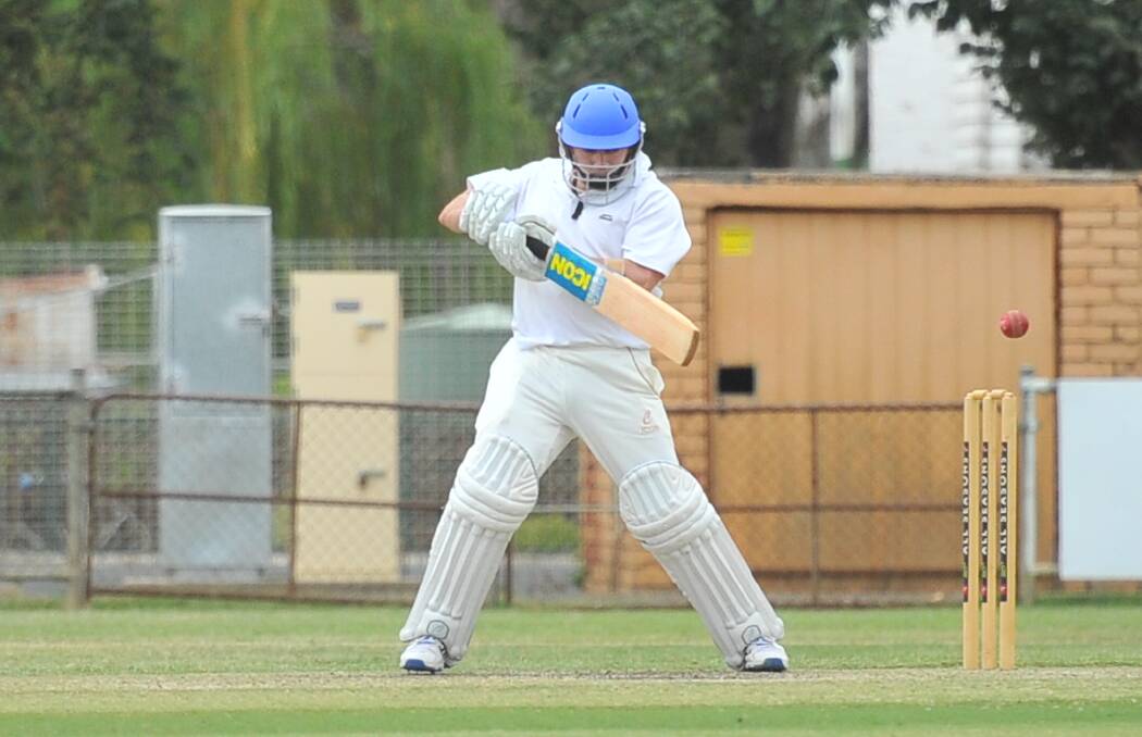 CUT SHOT: Scott Johnson's 21 runs and three catches for Golden Square contributed 36 points towards Bourkey's round 11 win in the BDCA Challenge. Picture: LUKE WEST