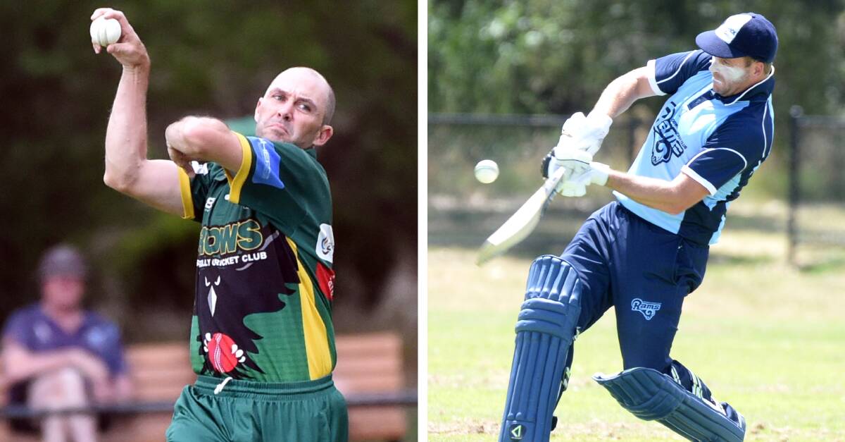 GRAND CLASH AWAITS: Spring Gully's Byron Perrin and Sedgwick captain Rick Ladson. The two sides again meet in this weekend's grand final being played at Marong.