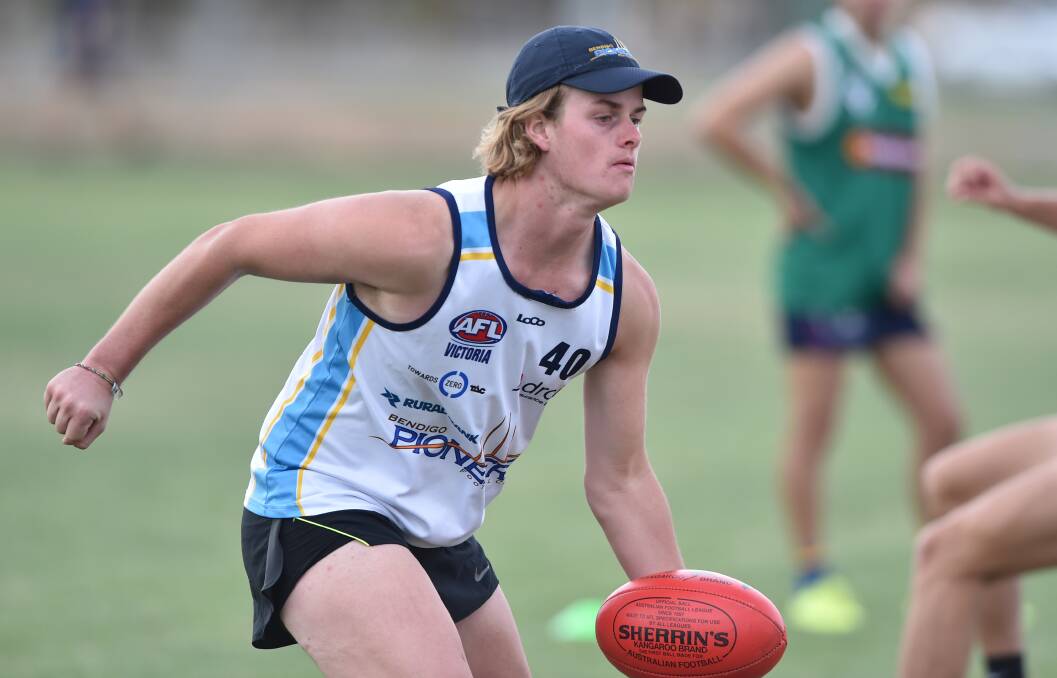 SELECTED: Golden Square's Thomas Walters is among the Bendigo Pioneers' under-18 list of 58 players this year. Picture: NONI HYETT