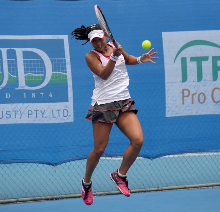 FINE FORM: Japan's No.1 seed Risa Ozaki began her Bendigo International campaign with a comfortable 6-2, 6-1 victory over Shelby Talcott on Wednesday. The tournament continues on Thursday.