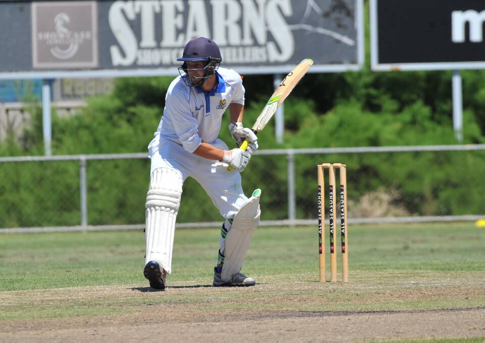 Ryan Hartley during his innings of 94 on Saturday. Picture: ADAM BOURKE