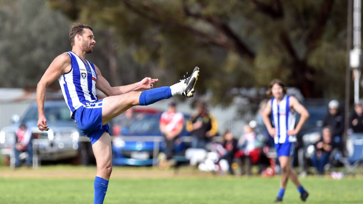 BREAKTHROUGH WIN: Mitiamo's Michael I'Anson was part of the Superoos' victorious team against Bridgewater last Saturday. The Superoos ended a string of 19 losses in a row against the Mean Machine with their 25-point victory to open the Loddon Valley league season.