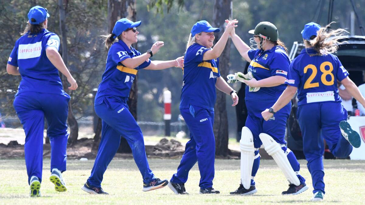 Golden Square captured the Bendigo District Cricket Association women's first XI premiership after going through the season undefeated. Picture by Noni Hyett