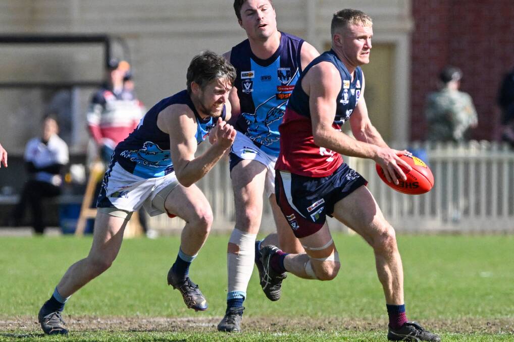 Sandhurst secured the BFNL minor premiership with Saturday's 54-point win over Eaglehawk at the QEO. Picture by Darren Howe