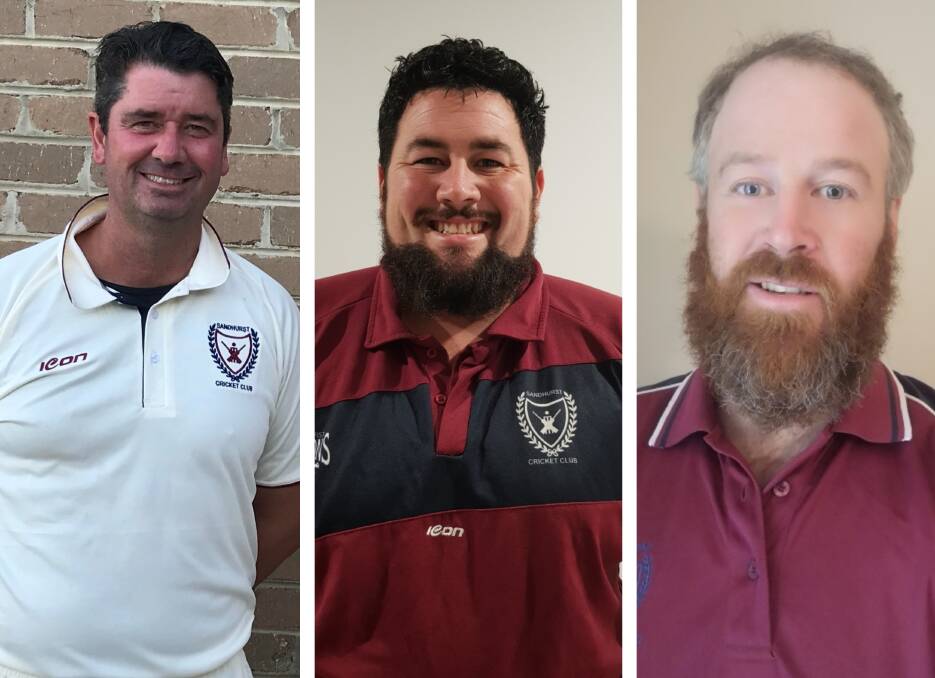 EXPERIENCED: Craig Howard, Ash Gray and Nick Scullie all have coaching roles at Sandhurst for the upcoming BDCA season.