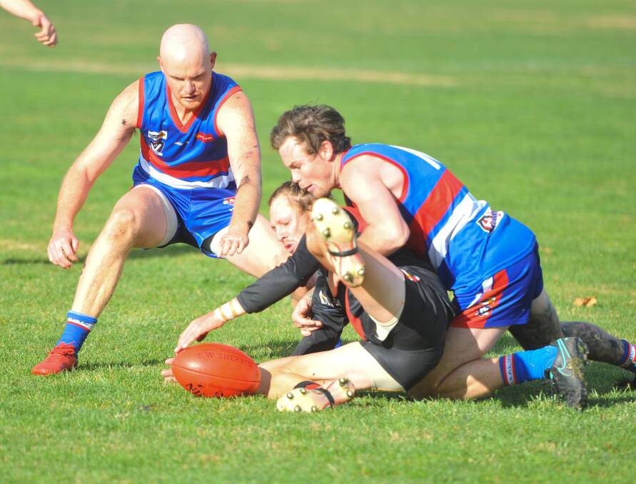 ONE-SIDED: North Bendigo won its 25th game in a row at home, crushing Leitchville-Gunbower by 73 points on Saturday. Picture: ADAM BOURKE