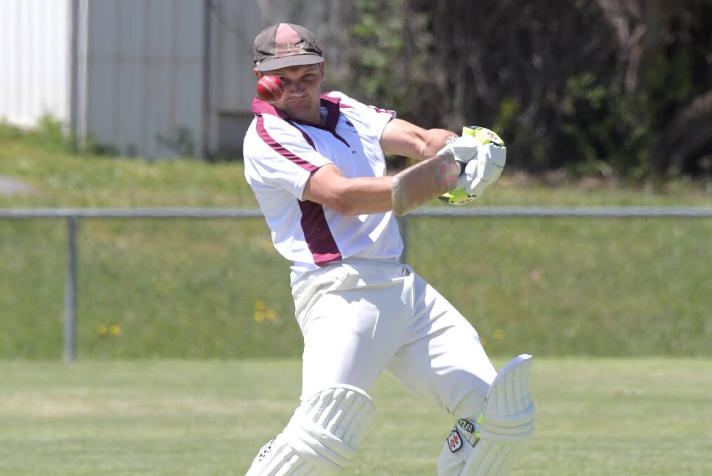 RUN MACHINE: West Bendigo's Travis O'Connell is the competition's leading run-scorer with 412 at an average of 137.3. O'Connell's season includes 208 not out against United.