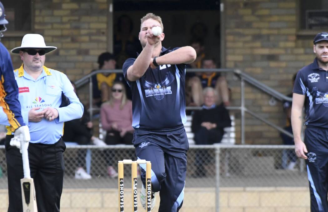 SOLID SEASON: Nick Farley was Eaglehawk's joint leading wicket-taker with 16 and also No.1 for MVP points.