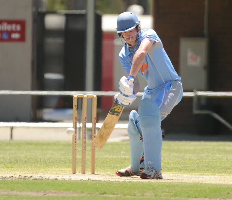 HALF-CENTURY: Jack Neylon top-scored with 59 for Strathdale-Maristians in the Suns' 12-run win over Huntly-North Epsom. Picture: ADAM BOURKE