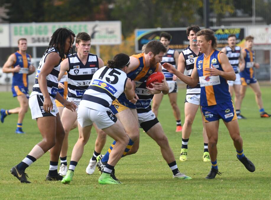 BIG CLASH STIFLED: Strathfieldsaye and Golden Square were set to meet in the BFNL's match of the round at Tannery Lane on Saturday.