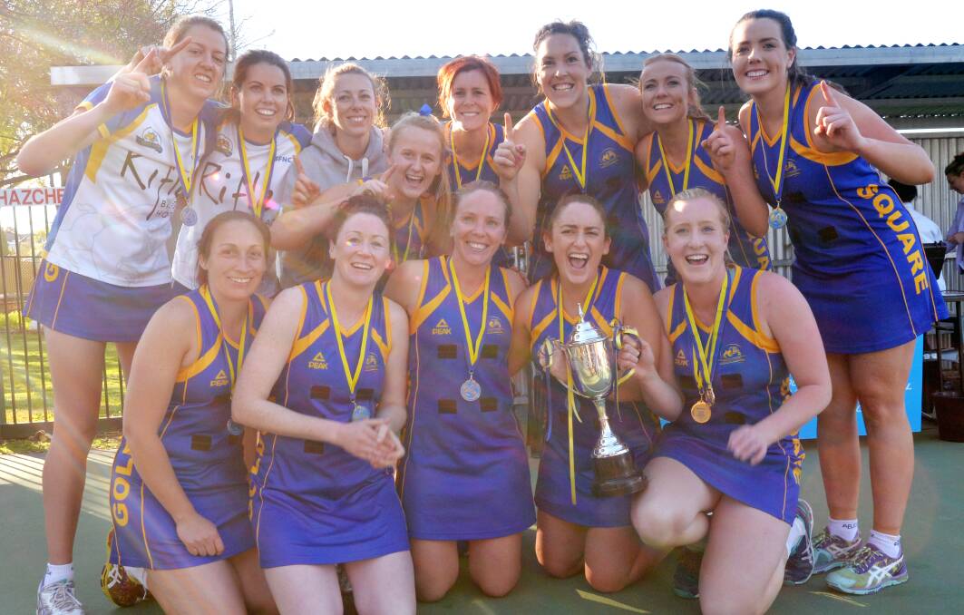 UNDEFEATED: Golden Square's A-grade netball team didn't lose a game in 2015. Picture: DARREN HOWE
