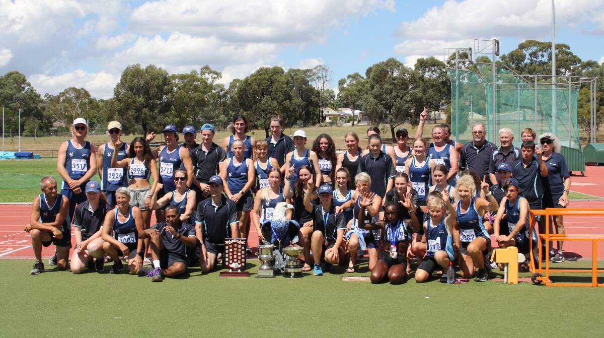 VICTORIOUS: The Eaglehawk team after winning the Margaret Saunders Country Cup on Sunday. Picture: SANDY KADRI