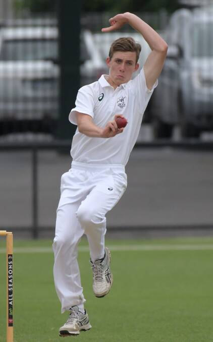 YOUNG TALENT: Strathfieldsaye's Jed Rodda will be part of the Jets' bowling unit that has 279 to defend against Huntly-North Epsom at Tannery Lane on Saturday.