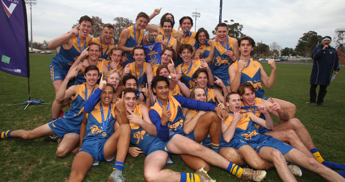 JOB WELL DONE: The victorious Bendigo Senior Secondary College team after Wednesday's win.