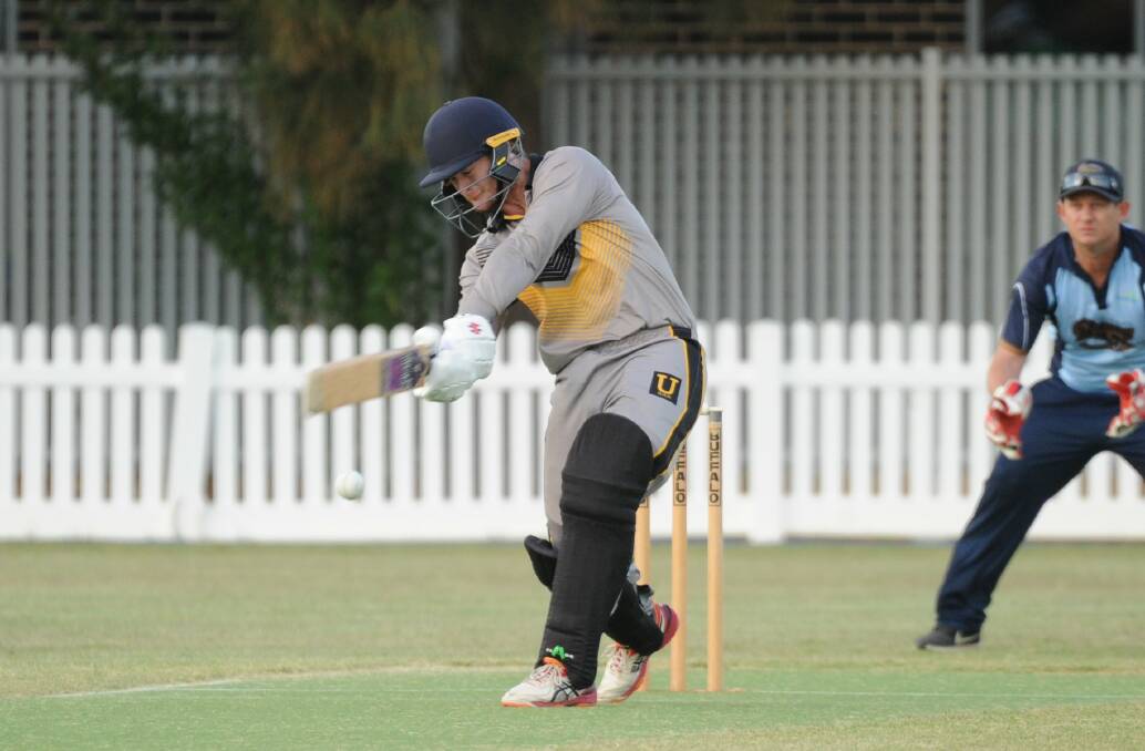 ALL-ROUNDER: United opening batsman Mac Whittle during his innings of 39 off 34 balls, which included three sixes.