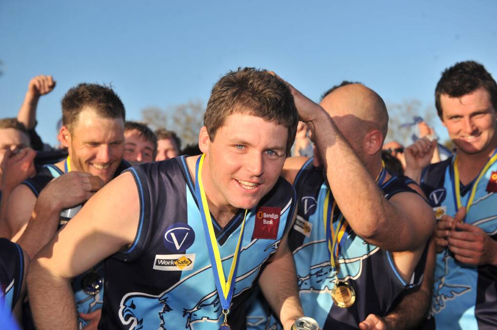 LOVES THE BIG STAGE: Eaglehawk full-forward Matt Gretgrix kicked a match-winning eight goals in the 2008 grand final to win the VCFL Medal.