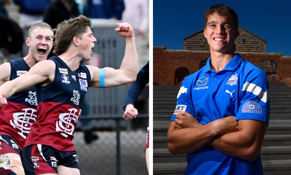 Sam Conforti and Flynn Perez have signed with Sturt in the SANFL for 2024. Pictures by Darren Howe