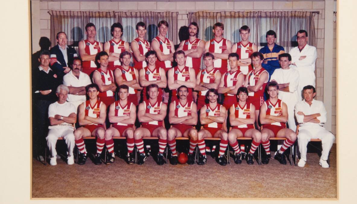 DAWN OF A DYNASTY: South Bendigo won the first of four premierships in five years in 1990. The Bloods kicked the BFL's record score of 49.28 (322) that season.