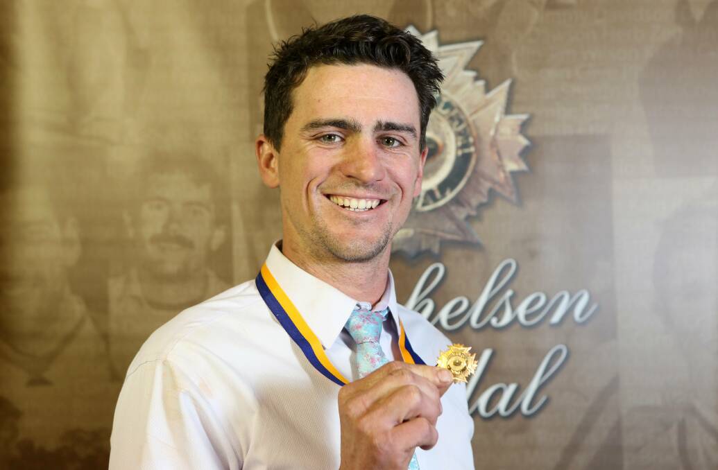 Adam Baird with his Michelsen Medal last year.