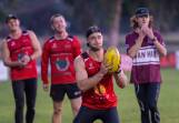 White Hills go through their paces at training this week ahead of Saturday's HDFNL game against Lockington-Bamawm United. Picture by Enzo Tomasiello
