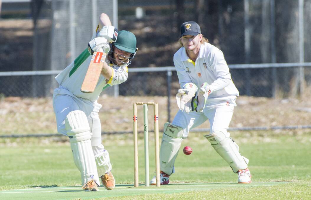 COVER DRIVE: Spring Gully opener Joel Bish spent 144 minutes at the crease in making 43 against United.