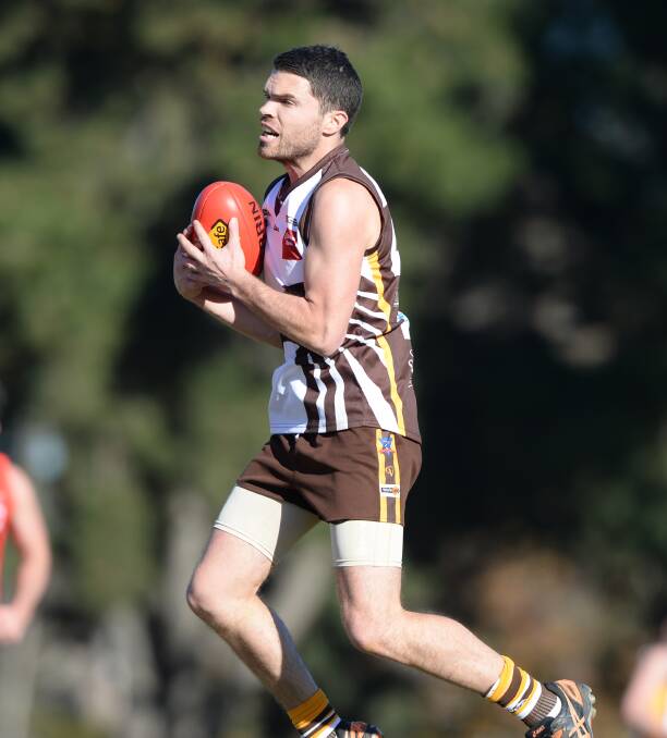 Chris Gleeson playing for Huntly in 2017.