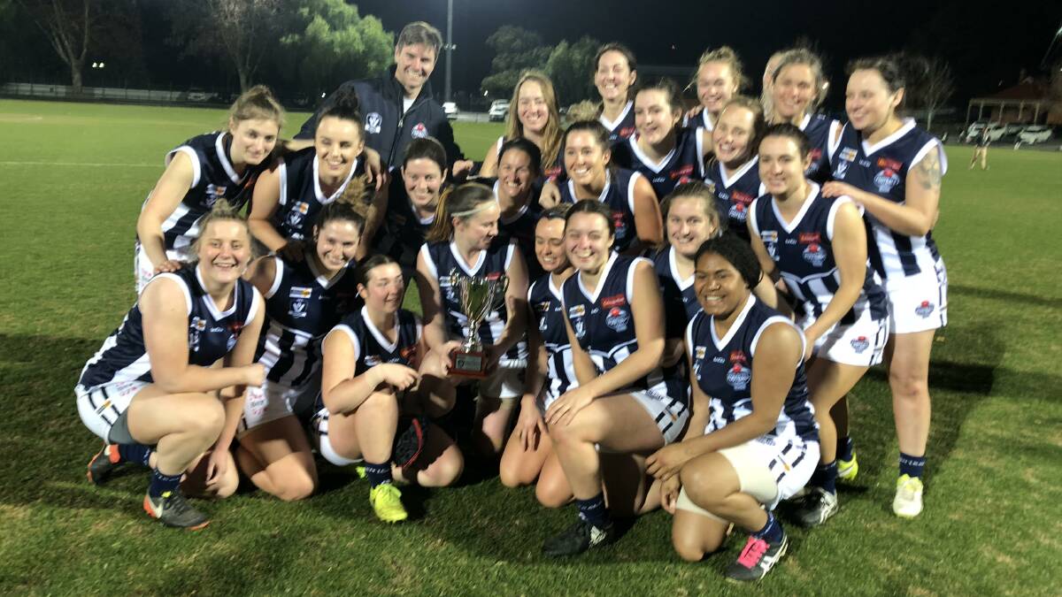 JOB WELL DONE: The victorious Central Victorian women's team that defeated Northern Country by 13 points on Sunday. Picture: AMY KENYON