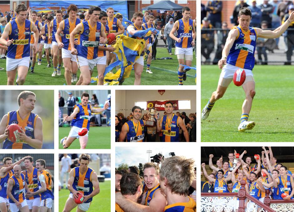 Action from Golden Square's win over Eaglehawk in the 2011 BFNL grand final.