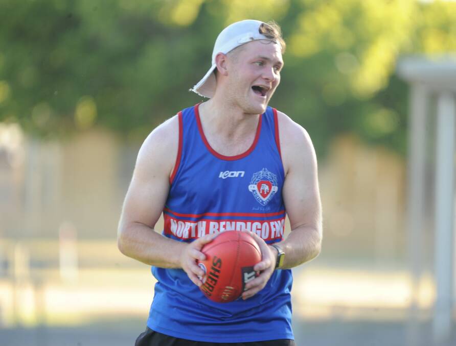 KEY BULLDOG: Three-time premiership player Jordan Ford is gearing up for another season with the Bulldogs. North Bendigo enters the 2021 HDFNL season carrying the tag as the reigning premiers. Pictures: ADAM BOURKE