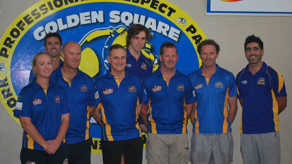 BIG YEAR AHEAD: Members of Golden Square Junior Football Club's coaching panel for the 2018 season. Picture: CONTRIBUTED