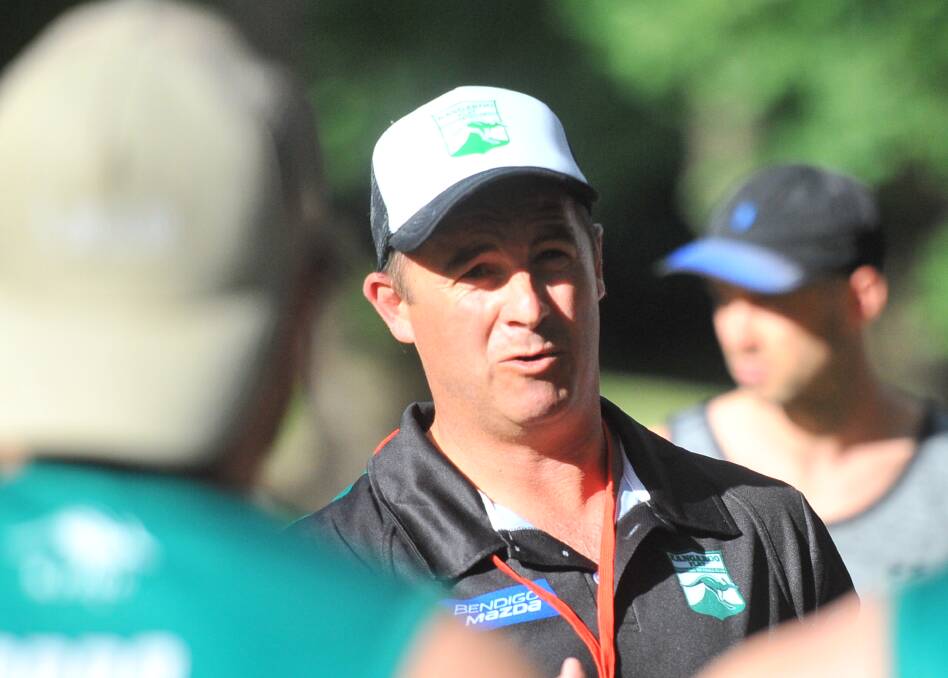 Kangaroo Flat coach Rob Bennett at the first night of pre-season on Monday. Picture: ADAM BOURKE