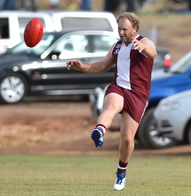 BIG STAGE BECKONS: Newbridge's Austin Fithall gets a second crack at winning a premiership with the Maroons on Saturday. Fithall was part of the Maroons' last grand final team in 2012 that lost to Bridgewater by 65 points.