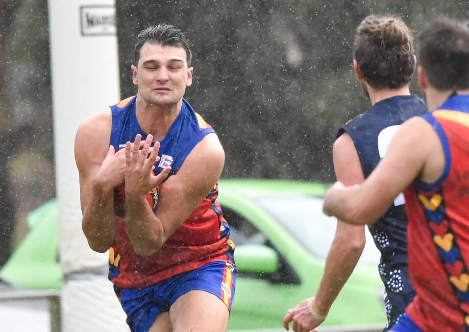 IMPOSING: Brandyn Grenfell kicked 39 goals in just six games for Marong last year. Picture: DARREN HOWE