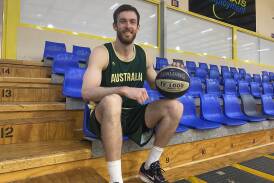 Australian Boomers' captain Nick Kay at Red Energy Arena ahead of Thursday night's game against Korea. Picture by Luke West