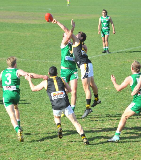TIGERS TOO GOOD: Kyneton won its fourth game in a row with a 32-point victory over Kangaroo Flat in the Addy Iso-Season for the Bendigo league on Saturday.