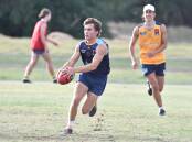 PREPARATIONS: Patrick Kelly during a training session with the Bendigo Pioneers at Epsom-Huntly Recreation Reserve. The Pioneers' NAB League boys season starts on Saturday, April 2. Picture: NONI HYETT