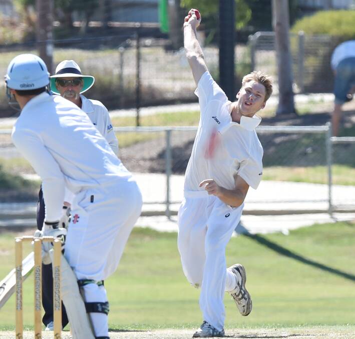 ON THE SPOT: Eaglehawk's Cameron McGlashan will be hoping it's third time lucky, having played in two previous losing grand finals. Picture: DARREN HOWE