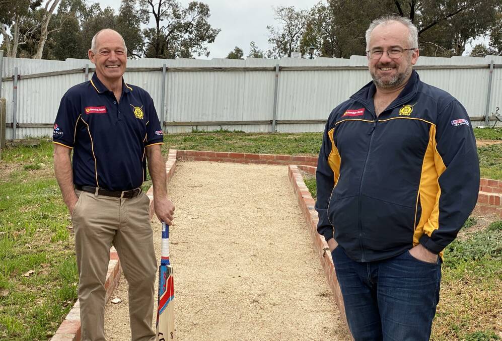 HANDING OVER THE BATON: Former BDCA president Wayne Walsh and Travis Harling, who has taken on the role. Picture: LUKE WEST