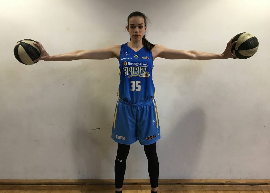 ADDITION: Louella Tomlinson, a 193cm forward, is the latest signing for the Bendigo Spirit as it aims to climb back up the WNBL ladder in the 2018-19 season.