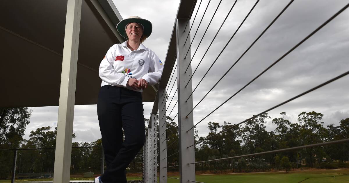 TAKING CHARGE: Former English women's international representative Helen Wardlaw is now a cricket umpire in Bendigo. Picture: NONI HYETT