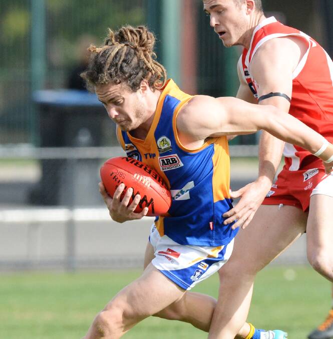 BIG GAME: Co-captain Jack Geary kicked three goals for Golden Square.