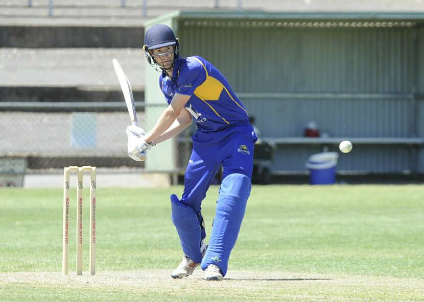 ALL-ROUNDER: Scott Trollope made 54 n.o. and took 1-11 off nine overs in Golden Square's win over Sandhurst last Saturday. Picture: ADAM BOURKE
