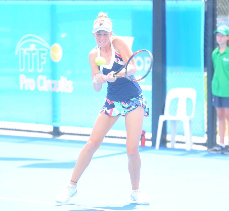Olivia Rogowska in action in Saturday's semi-final.