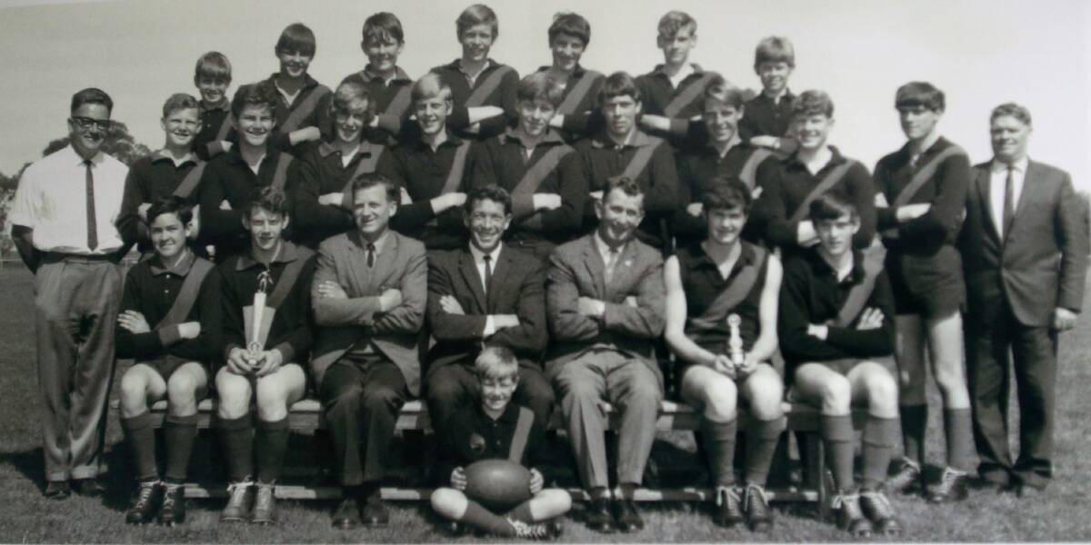 Calivil's 1969 junior football premiership team.